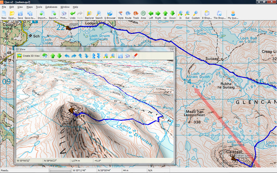 Create, edit and transfer waypoints, routes and tracks between PC and GPS unit.